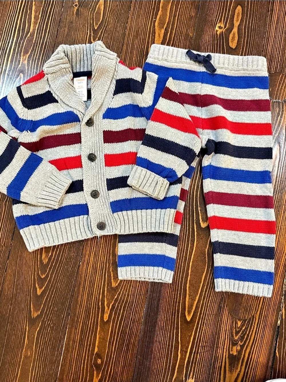 Gymboree Baby Striped Matching Set, Sweater Knit - Like New